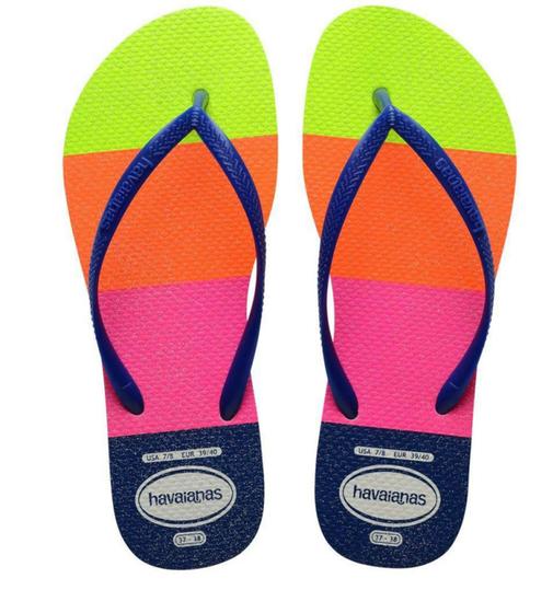 Imagem de Chinelo Havaianas Slim Neon Glow Glitter Original