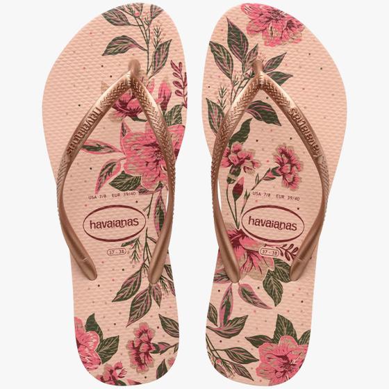 Chinelo Havaianas Slim Organic Floral Feminino Lançamento 2021/2022 Menor preço em Chinelo Havaianas Slim Organic Floral Feminino Lançamento 2021/2022