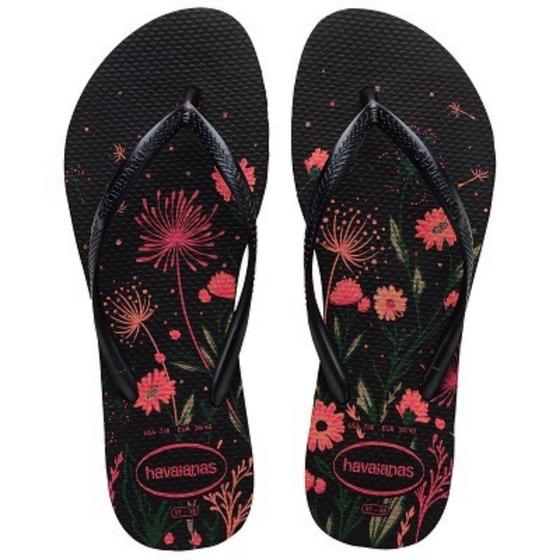 Imagem de Chinelo Havaianas Slim Organic Floral Feminino Lançamento