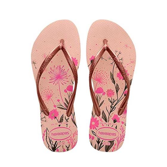 Imagem de Chinelo Havaianas Slim Organic Rosa Ballet/Dourado - 39/40