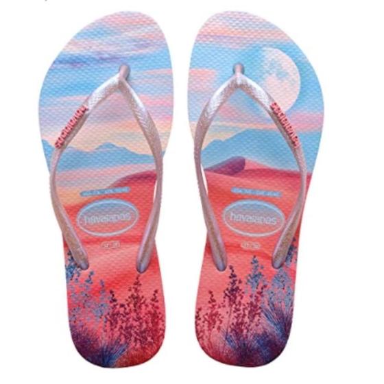 Imagem de Chinelo Havaianas Slim Paisage Rosa Macaron