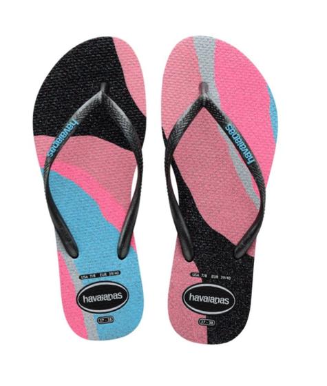 Imagem de Chinelo havaianas slim pallete glw feminino produto original