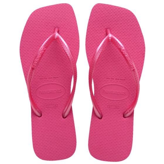 Imagem de Chinelo Havaianas Slim Square Feminino Original Rosa 33/34 ao 39/40 Sandália Feminina