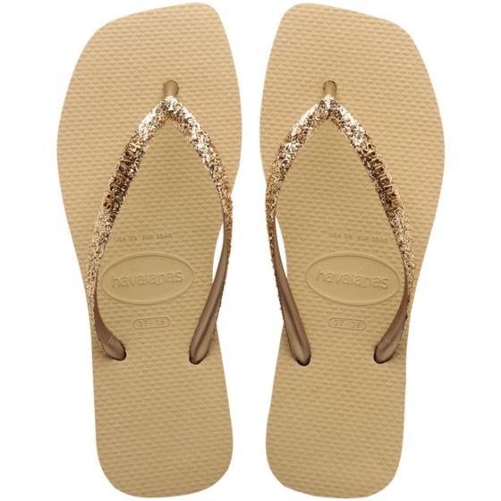 Chinelo Havaianas Slim Square Glitter Bico Quadrado Feminino - Chinelo ...