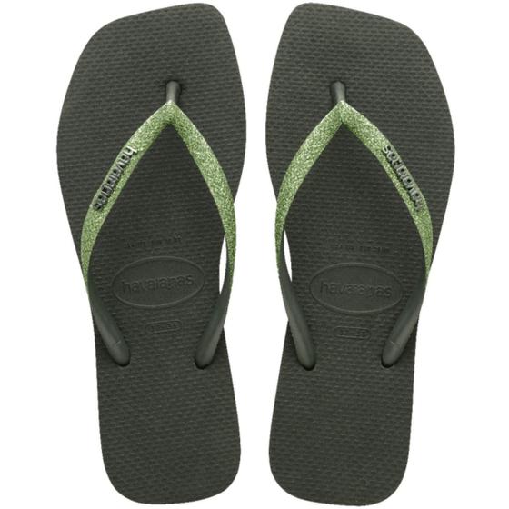 Imagem de Chinelo Havaianas Slim Square Glitter Quadrada Logo Metallic