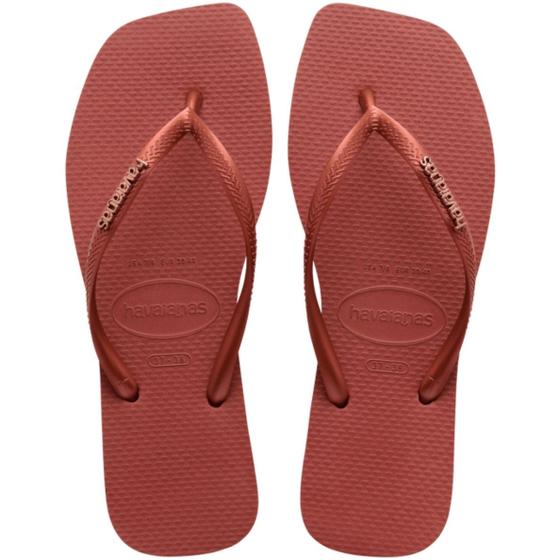 Imagem de Chinelo Havaianas Slim Square Logo Metalizado