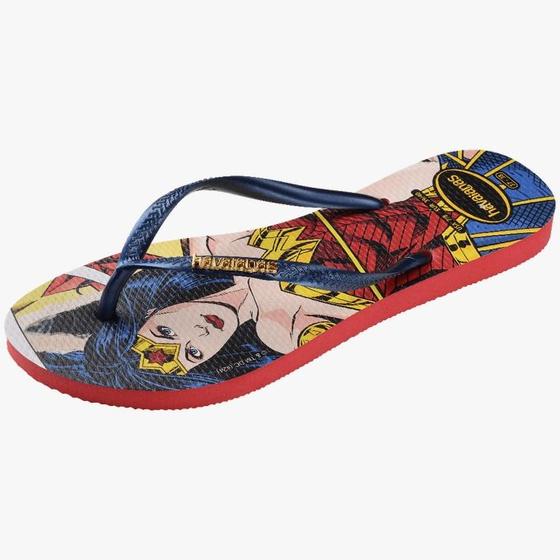 Imagem de Chinelo Havaianas Slim Wonder Woman FC Mulher Maravilha