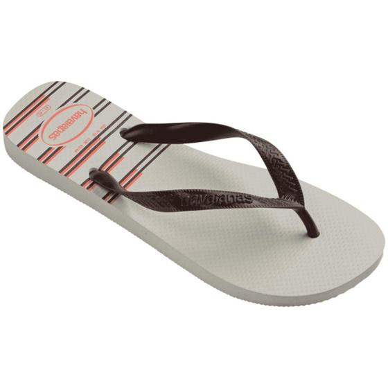 Imagem de Chinelo Havaianas Top Basic Branco Café - Masculino