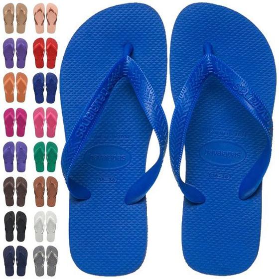 Imagem de Chinelo Havaianas Top Branca Preta Azul Tradicional Basica