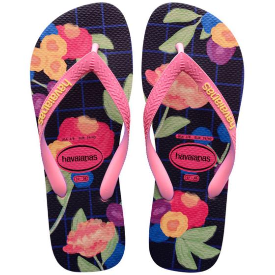 Imagem de Chinelo Havaianas Top Floral Fresh Feminino Tira Larga