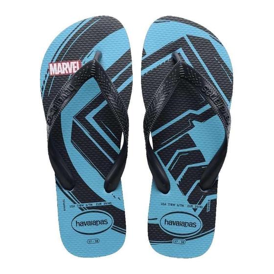 Imagem de Chinelo Havaianas Top Marvel LGMN Azul Tranquilidade - 37/38