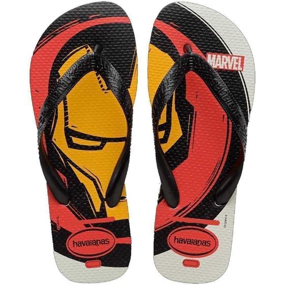 Imagem de Chinelo Havaianas Top Marvel Logomania Branco - 41/42