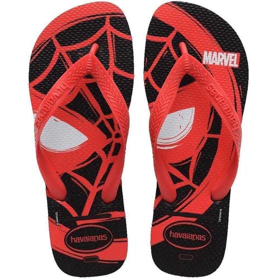 Imagem de Chinelo Havaianas Top Marvel Logomania Preto/Vermelho 39/40