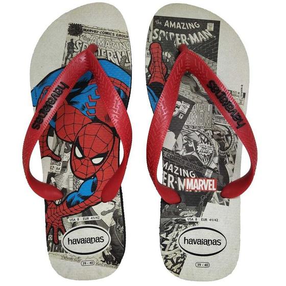 Imagem de Chinelo Havaianas Top Marvel Masculino - Preto/Vermelho