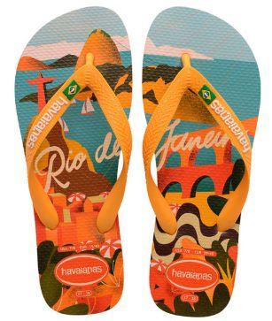 Imagem de Chinelo havaianas top postcard-amarelo