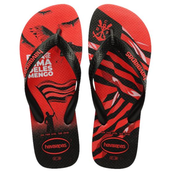 Imagem de Chinelo Havaianas Top Times Flamengo Masculino Preto