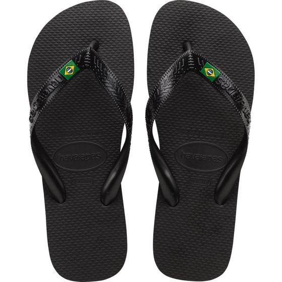 Imagem de Chinelo Havaianas Unissex Brasil LIGHT 45/6 Preto