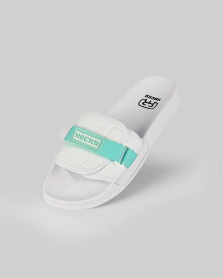 Imagem de Chinelo Hocks Slide Bravo - White / Menta