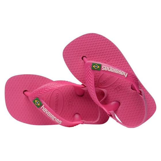 Imagem de Chinelo Infantil Feminino Havaianas Baby Brasil Logo Original