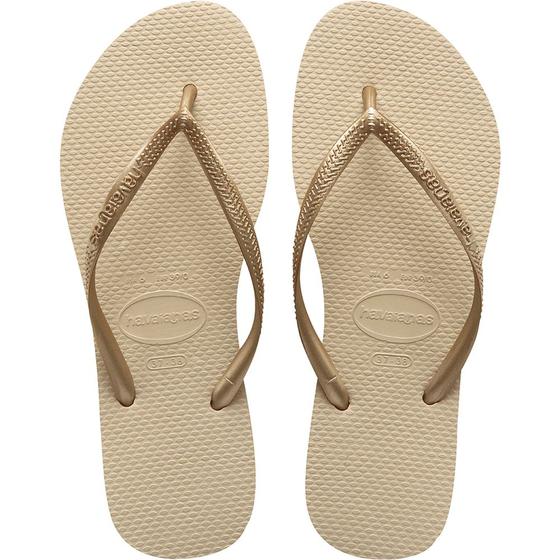 Imagem de Chinelo Infantil Feminino Havaianas Slim Marrom - 4000