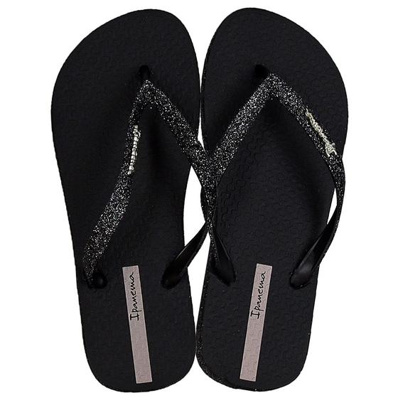 Imagem de Chinelo Infantil Feminino Ipanema Maxi Glow Preto - 23013