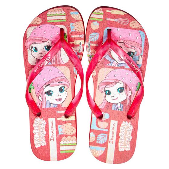 Chinelo Infantil Grendene Ipanema Moranguinho Sugar Menina Imagem de Chinelo Infantil Grendene Ipanema Moranguinho Sugar Menina