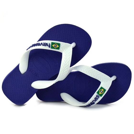 Imagem de Chinelo Infantil Havaianas Brasil Logo Azul 4110850 INF