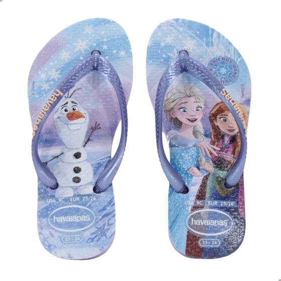 Imagem de Chinelo Infantil Havaianas Kids Slim Princess roxo