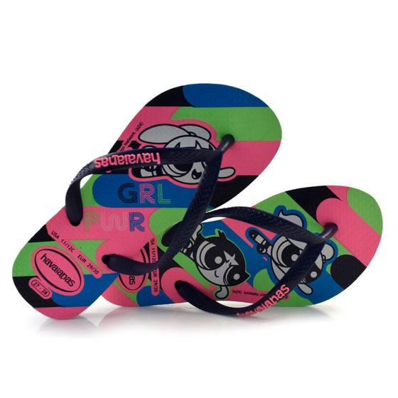 Imagem de Chinelo Infantil Havaianas Slim Powerpuff Colorido 4149886