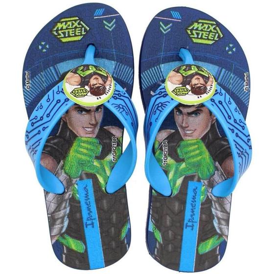 Imagem de Chinelo Infantil Ipanema Max Steel Masculino - Azul