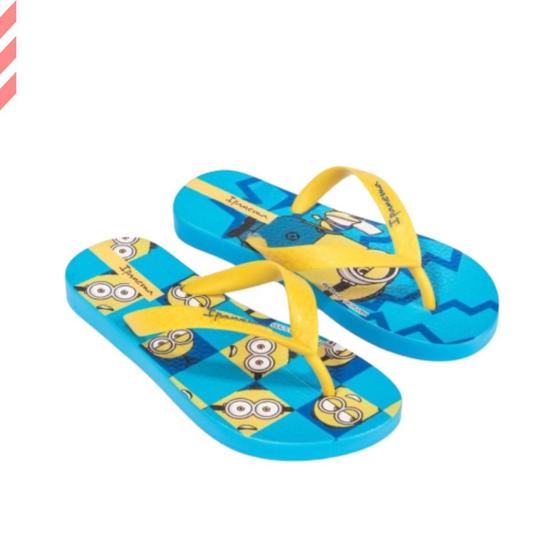 Chinelo Infantil Ipanema Minions Azul/Amarelo 27033 Menor preço em Chinelo Infantil Ipanema Minions Azul/Amarelo 27033