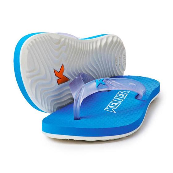 Imagem de Chinelo Infantil Kenner New Summer Kids - Azul e Branco