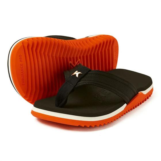 Imagem de Chinelo Infantil Kenner NK6 Pro Kids - Preto e Laranja