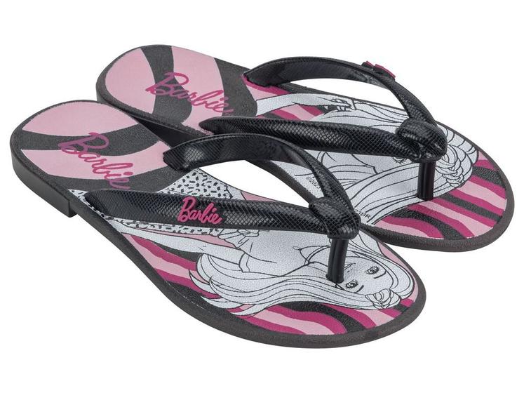 Imagem de Chinelo Infantil Menina Grendene Kids Barbie Star Rasteiro