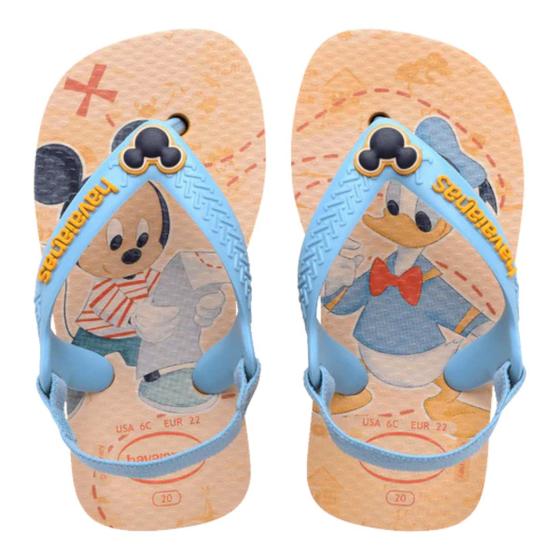 Imagem de Chinelo Infantil Meninos Havaianas Com Elástico Traseiro Personagens Baby