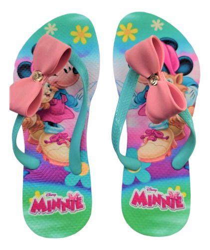 Imagem de Chinelo Infantil Minnie Menina Antiderrapante Sandália