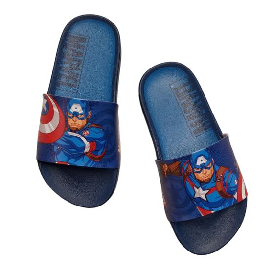 Imagem de Chinelo Infantil Slide Meninos Marvel Hero Squad