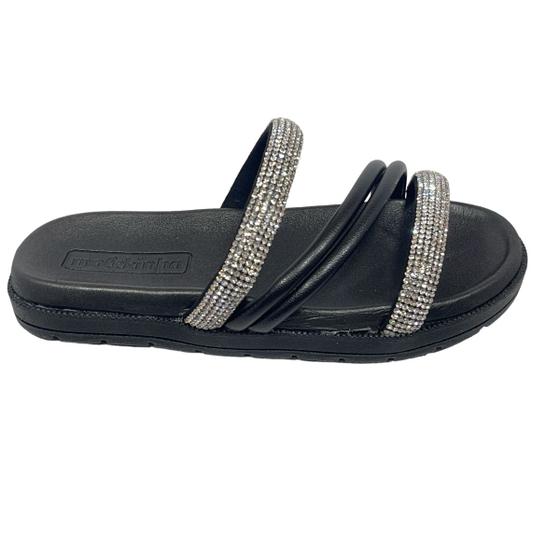 Imagem de Chinelo Infantil Slide Molekinha Rasteira Strass 2352.107