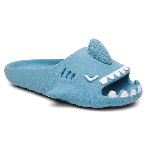 Imagem de Chinelo Infantil Slide Sharky Fun Tubarão Divertido