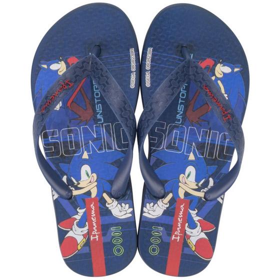 Imagem de Chinelo Infantil Sonic Race Menino Dedo Borracha  27170