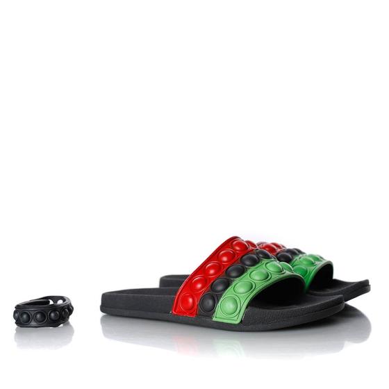 Imagem de Chinelo Infantil Unissex Slide PopIT com Pulseira Moda Menino e Menina Preto