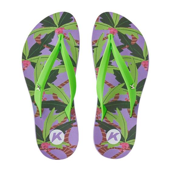 Imagem de Chinelo Kenner Ibiza Hula Feminino - Roxo e Verde