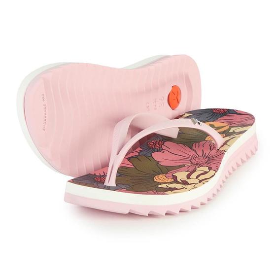 Imagem de Chinelo Kenner Ibiza Jardim Feminino - Rosa e Verde