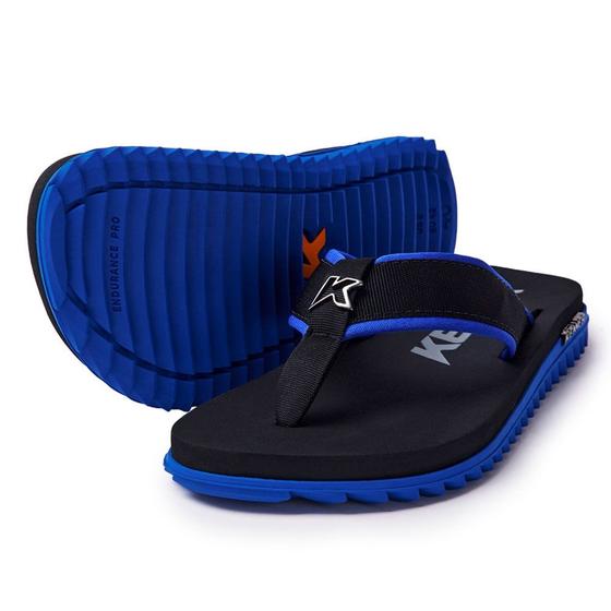 Imagem de Chinelo Kenner Kivah Cushy - Preto/ Azul Cool