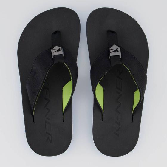 Imagem de Chinelo Kenner Kivah Line 2 Preto e Azul