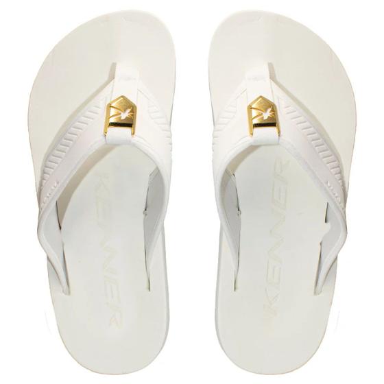 Imagem de Chinelo Kenner Kivah Slot Gold Masculino - Branco