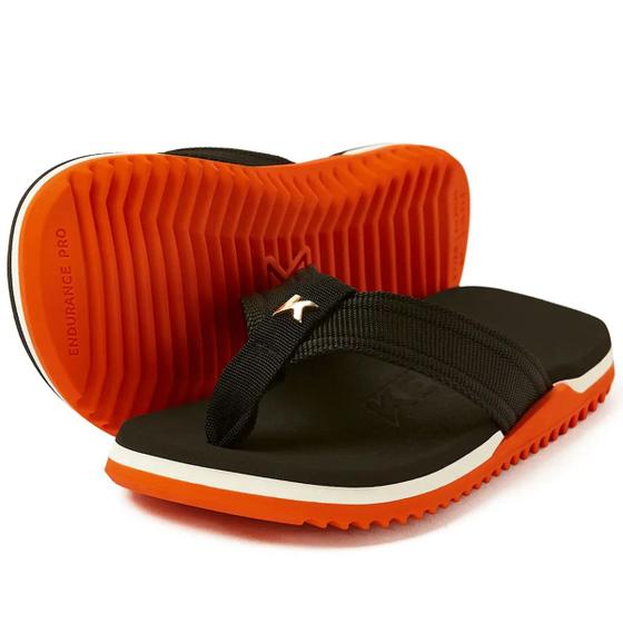 Imagem de Chinelo Kenner NK6 Pro Infantil Preto Laranja