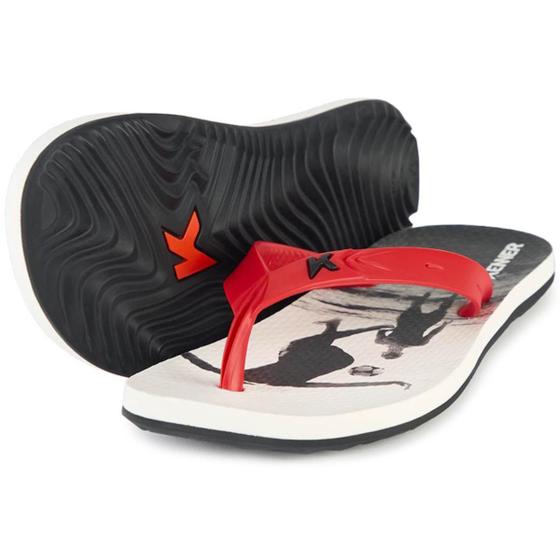 Imagem de Chinelo Kenner Summer Altinha - Preto e Vermelho