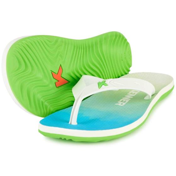 Imagem de Chinelo Kenner Summer Degradê Masculino - Verde e Branco