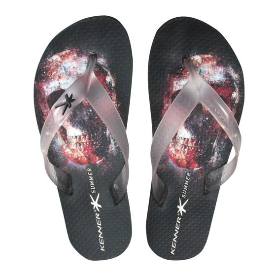 Chinelo Kenner Summer Skull Masculino Menor preço em Chinelo Kenner Summer Skull Masculino